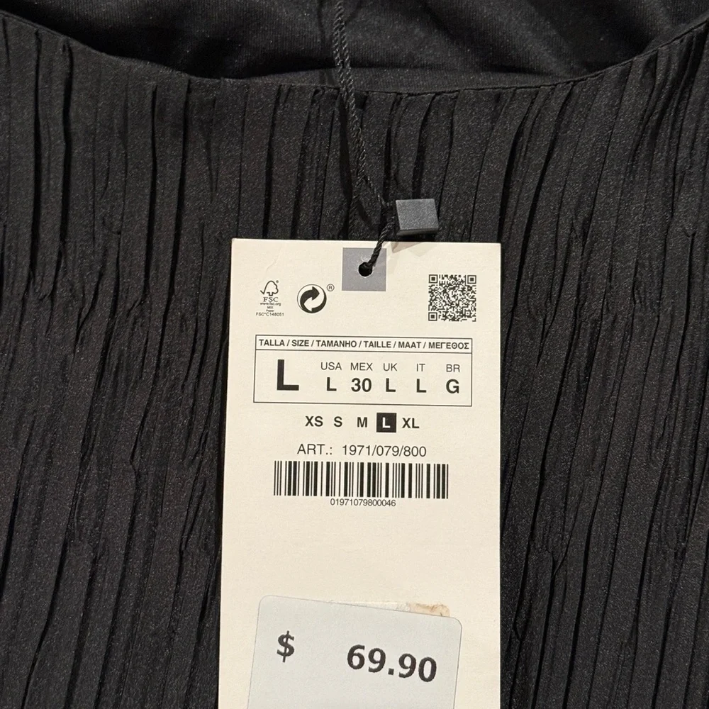 Zara Black Sleeveless Maxi Dress - Large - Picture 5 of 8